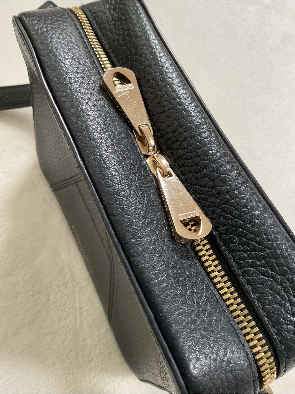 Aspinal of London Camera A Bag Black Pebble Leather Crossbody - Picture 4 of 16